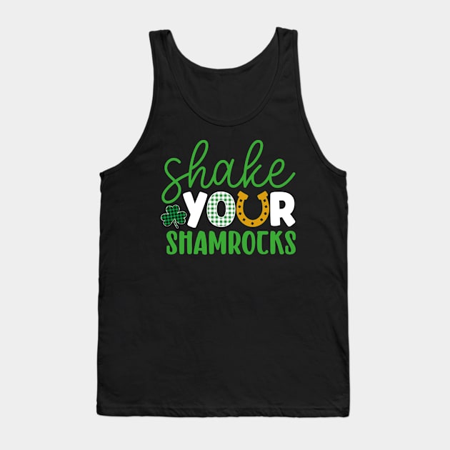 Shake Your Shamrocks, st. patrick's day gift, Funny st Patricks gift, Cute st pattys gift, Irish Gift, Patrick Matching. Tank Top by POP-Tee